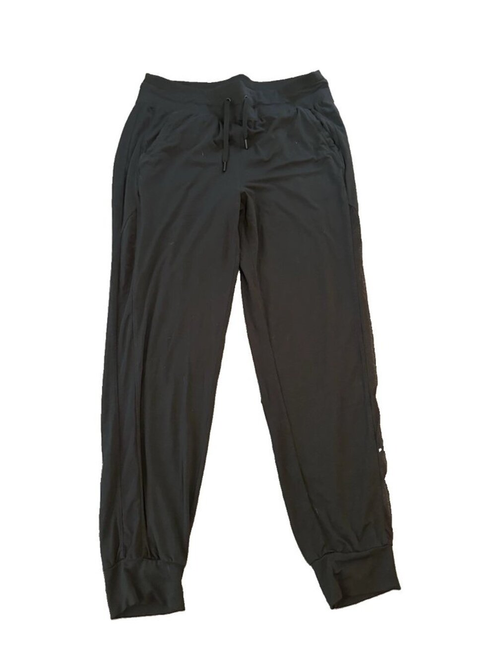 Honeylove Black Lyocell Jogger Pants Womens L Drawstring Lounge Travel Tapered
